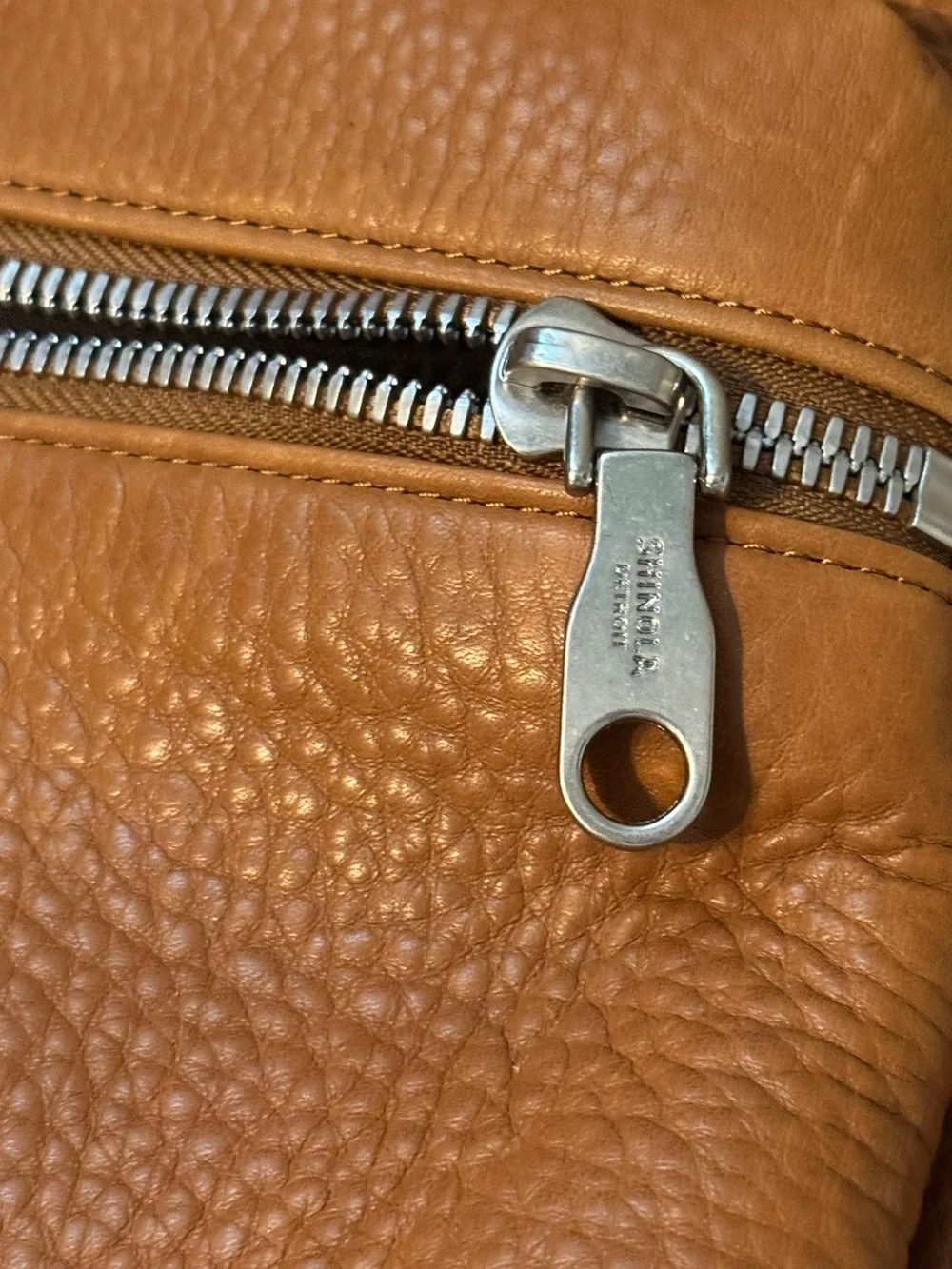 Shinola Detroit Runwell Leather Backpack - Tan Natural Grain